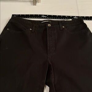 Cambio Jeans size 12 very Black jeans high waist ,wide leg